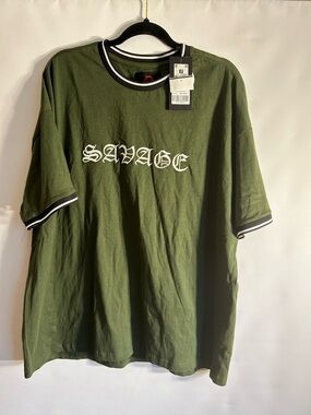 REFINERY REPUBLIC OLIVE MENS PREMIUM COLLECTION INDIA MADE T-SHIRT SIZE 2XL NWTS